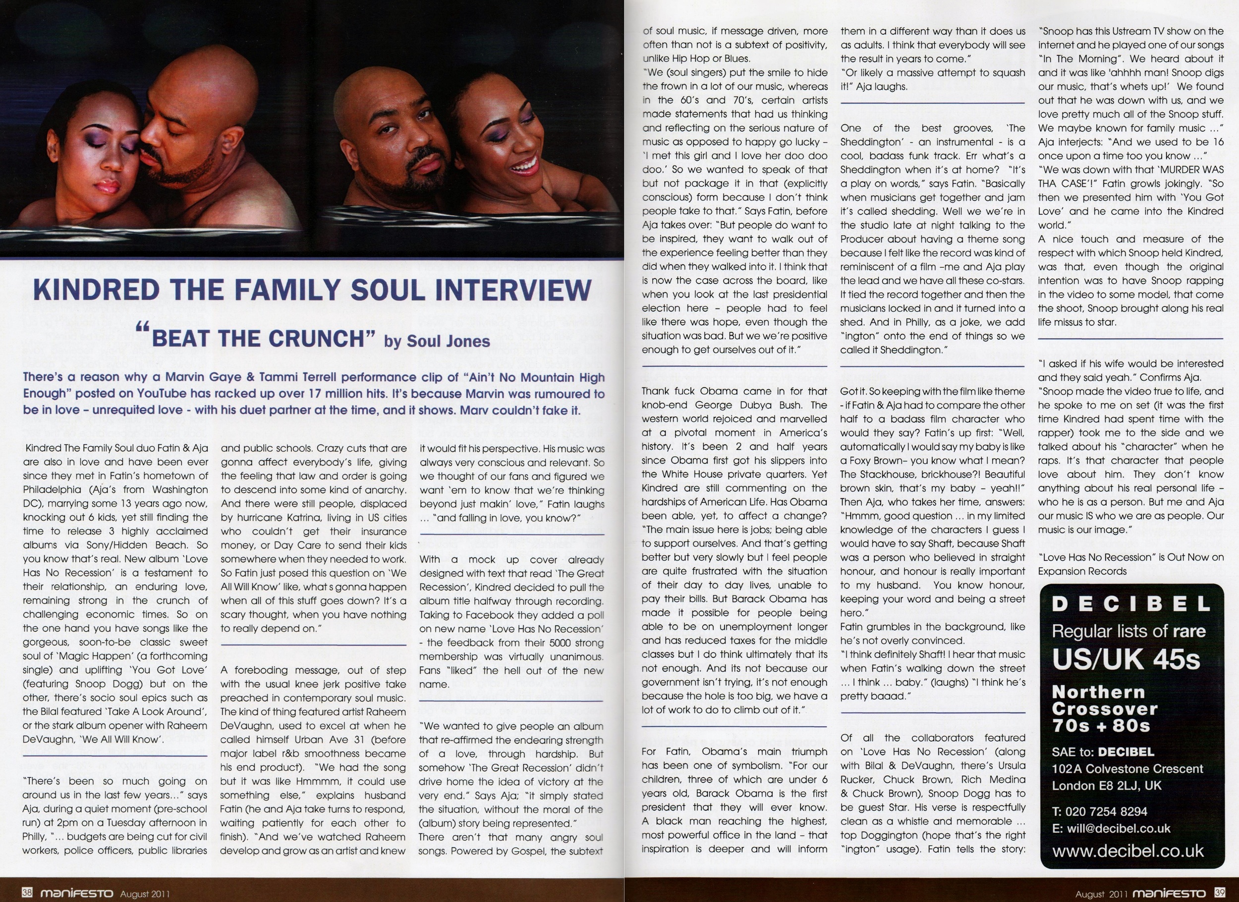 Manifesto Soul Magazine Aug 2011