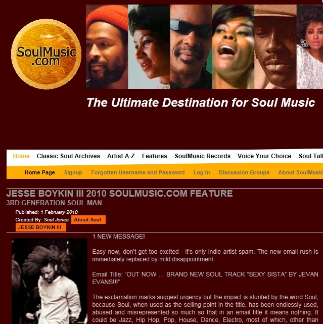 Soulmusic.com Feb 2010