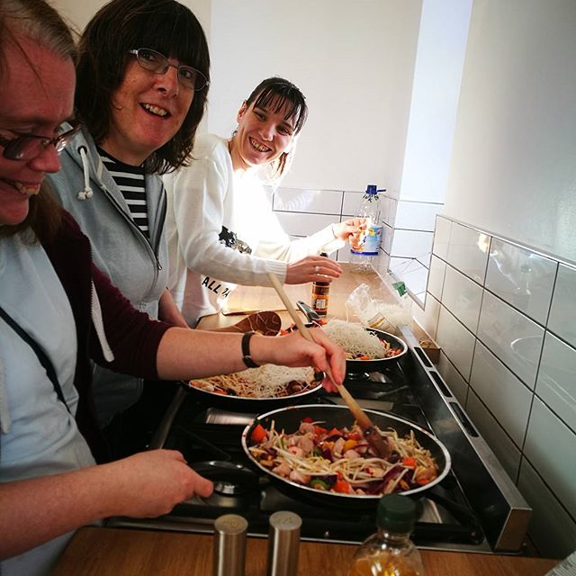 The cookery group took charge today and taught me how to make stir fry 😁😍💛