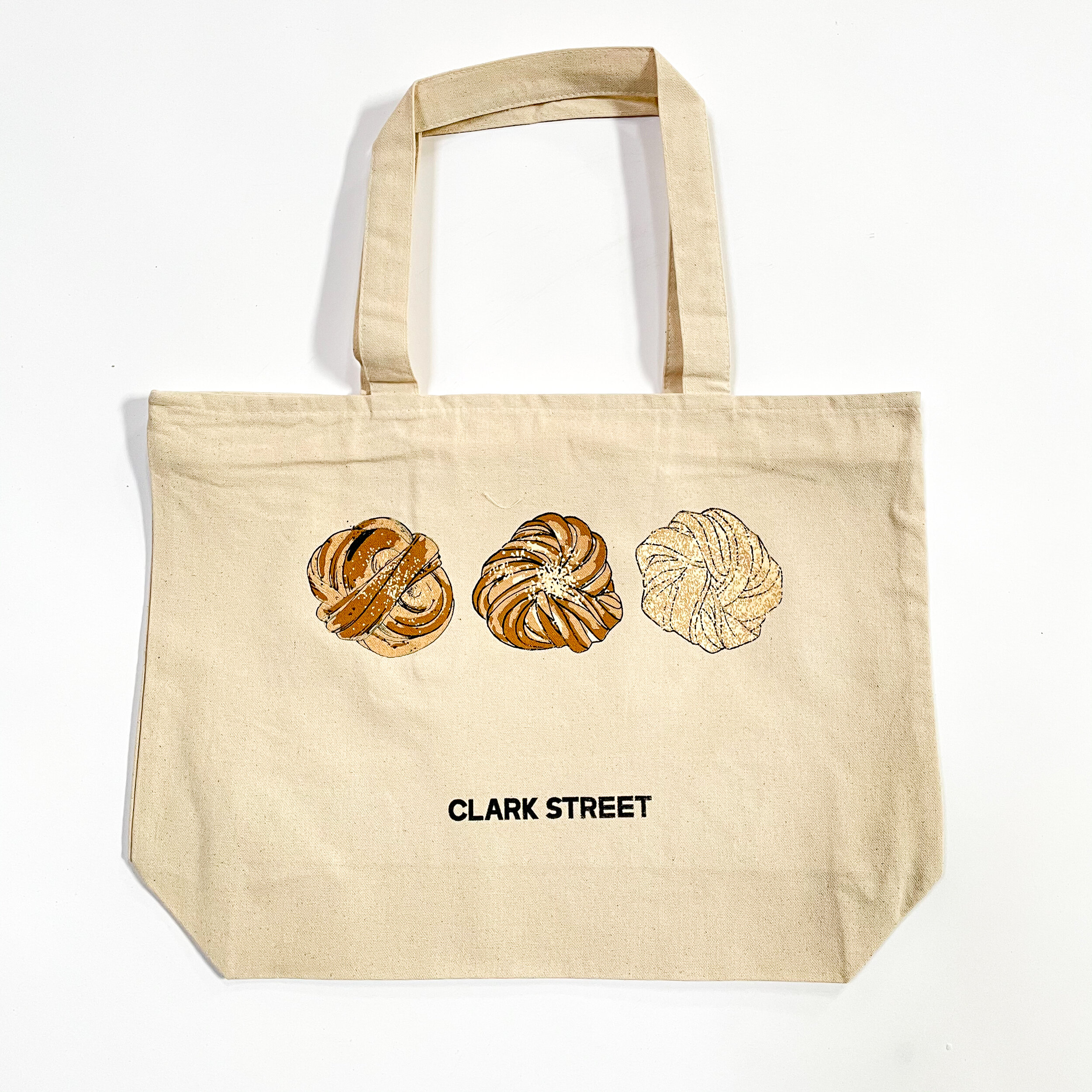 Swedish Buns Large Zip Tote Cream