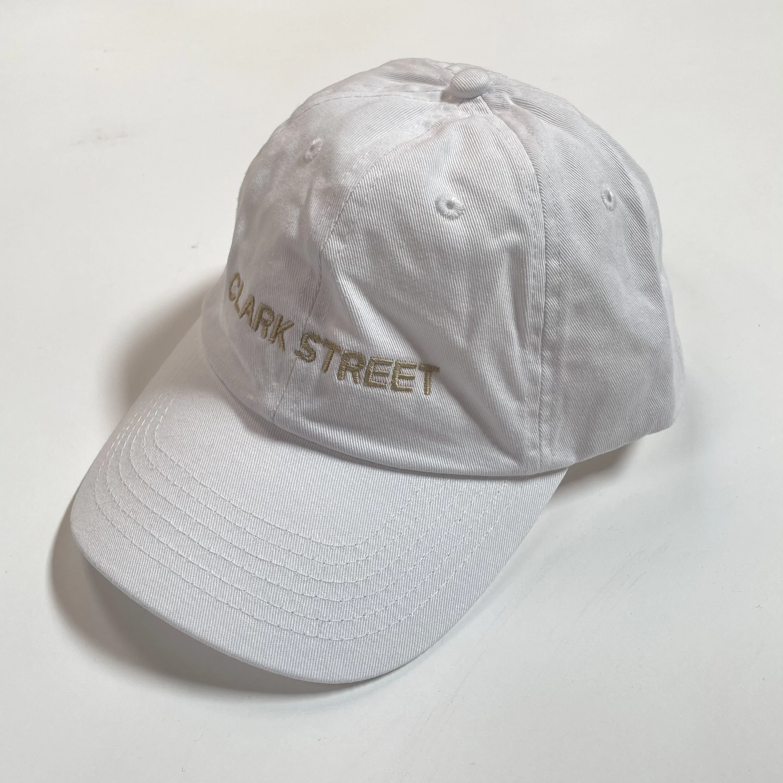 White &amp; Gold Clark Street Hat
