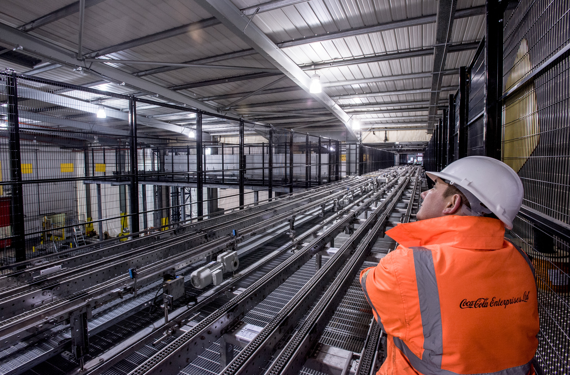 ​£30 Million Automated warehouse construction, Richard Stonehouse architectural photographer.
