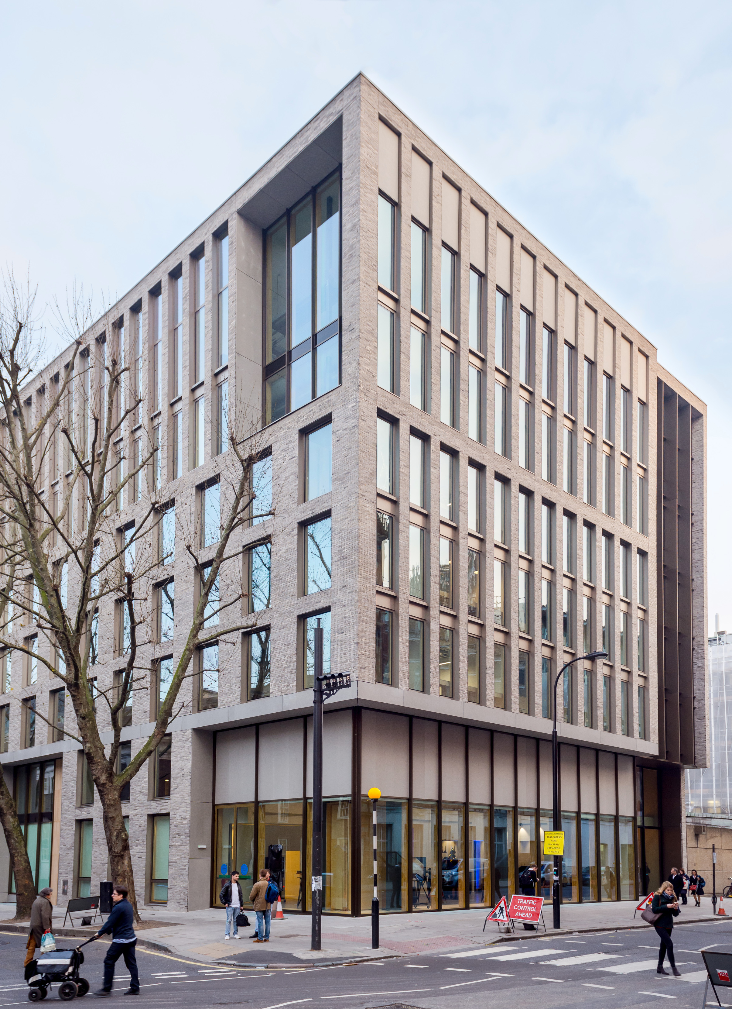  The exterior of the refurbished Bartlett School of Architecture, 22 Gordon Street. London by Hawkins/Brown Architects 