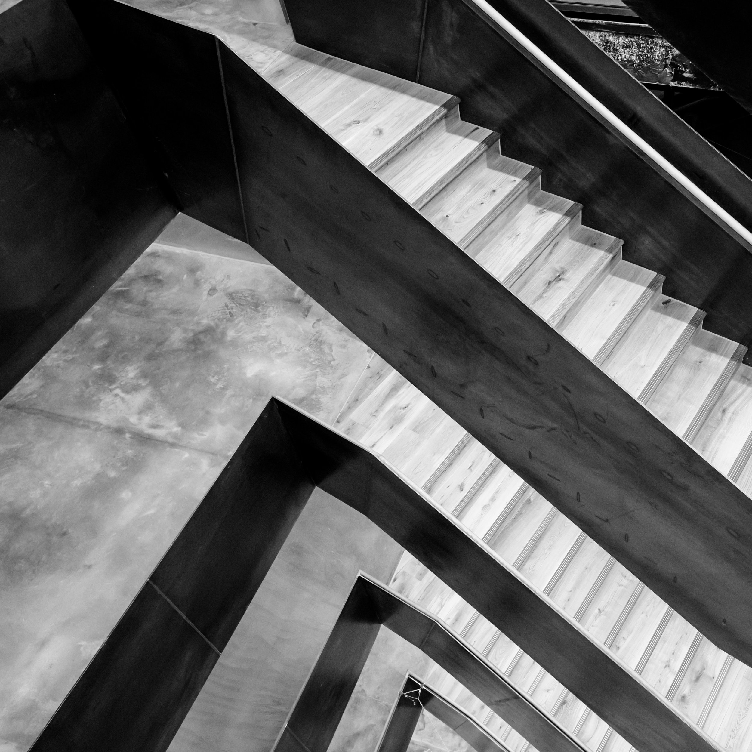  The new staircase in the refurbished Bartlett School of Architecture, 22 Gordon Street. London by Hawkins/Brown Architects 