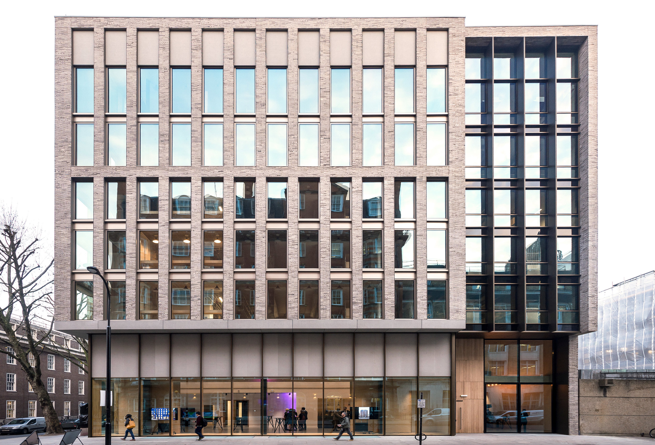  The exterior of the refurbished Bartlett School of Architecture, 22 Gordon Street. London by Hawkins/Brown Architects 