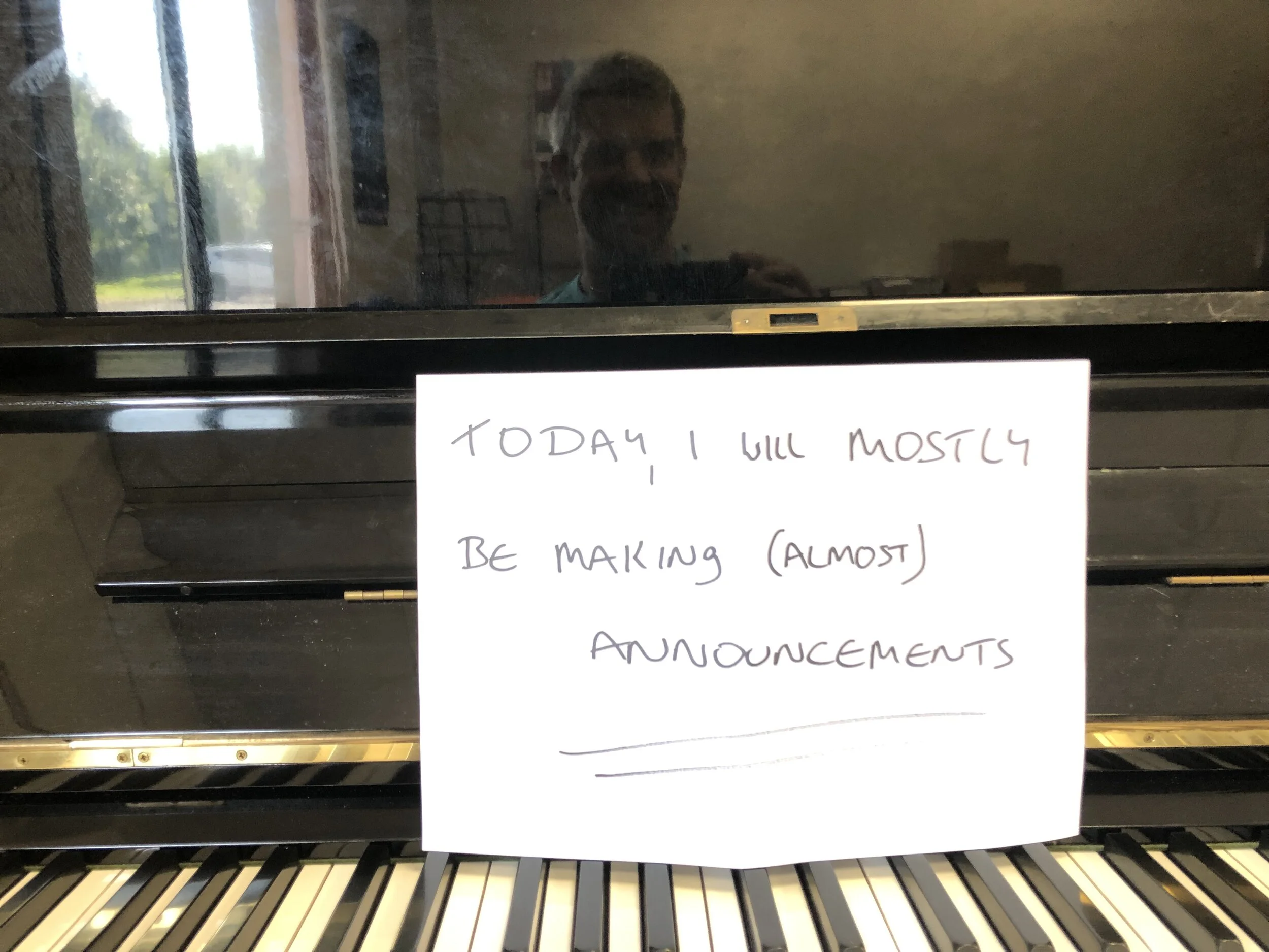 (Almost) Announcements...