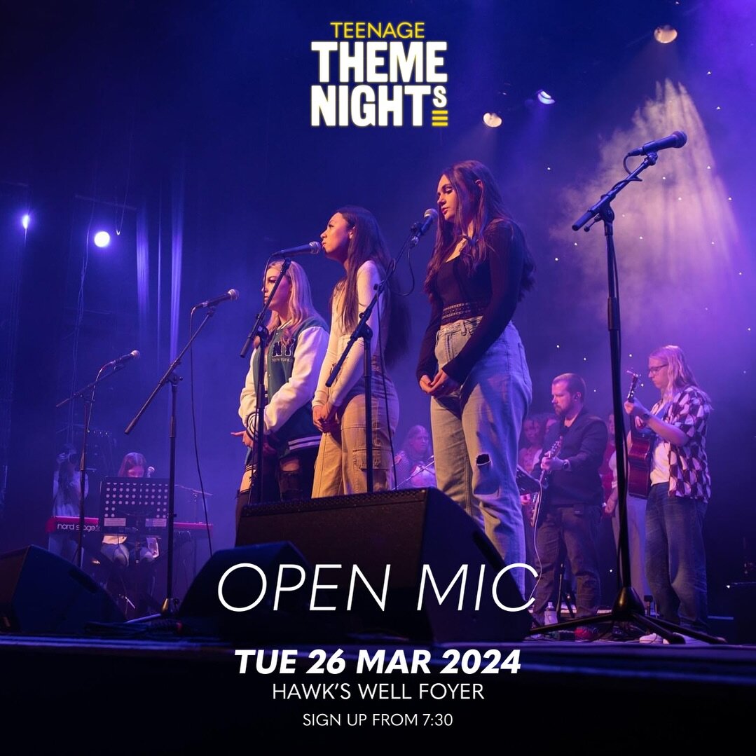 It&rsquo;s almost time for the first ever Teenage Theme Nights Open Mic!
We are very excited to have this new and hopefully regular event added to the programme. Hosted by TTN graduates James Mc Manus and Sean Callaghan, this alternative setup aims t