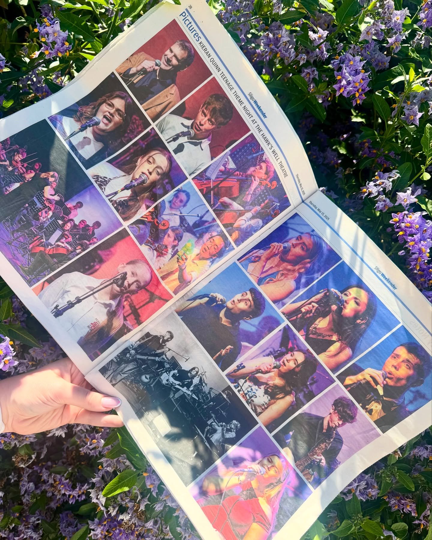 Admiring our media features in the sunshine ☀️

A huge thanks to @sligo.weekender &amp; @thesligochampion for covering Teenage Theme Night #35 - both in leading up to the show before and in highlighting some on stage moments after 🗞️

Can you spot y
