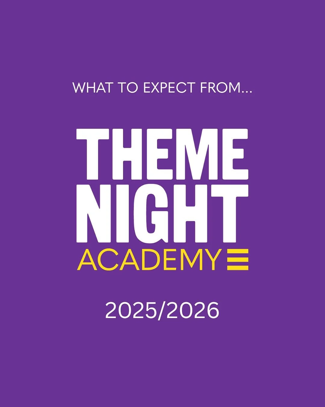 ✨New Term✨

Who are we?

The Theme Night Academy is a music performance and educational programme - offering lots of varied performance opportunities and specialist masterclasses for teenagers.

We are getting ready for another busy year and we want 