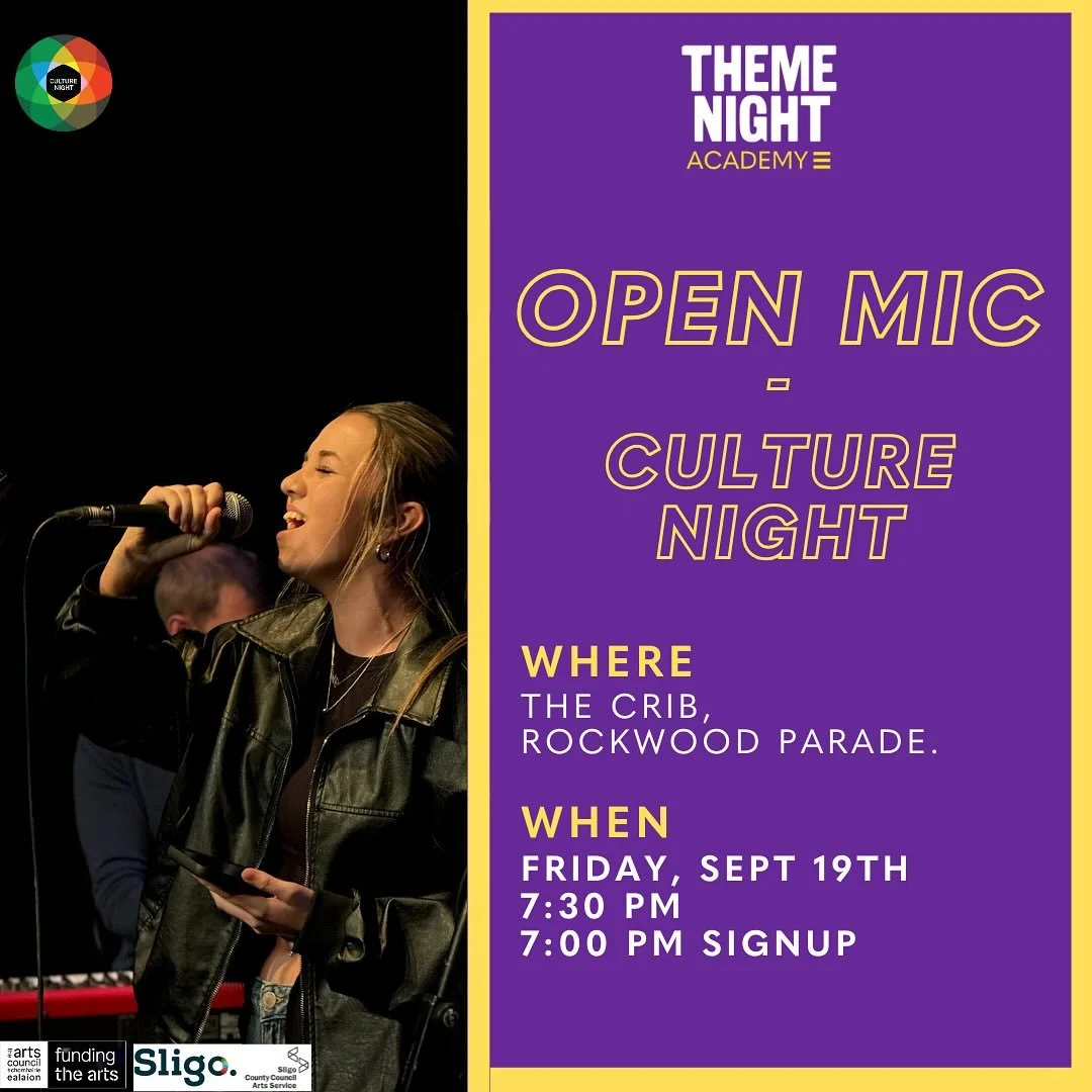 CULTURE NIGHT OPEN MIC!!!

Join us in kicking off the 25/26 TNA Calendar with an OPEN MIC event at The Crib from 7:30pm on Friday 19th September 🎸

Open to all TYs, 5th and 6th Years.

Tickets (free) are required for admission. Get them through even