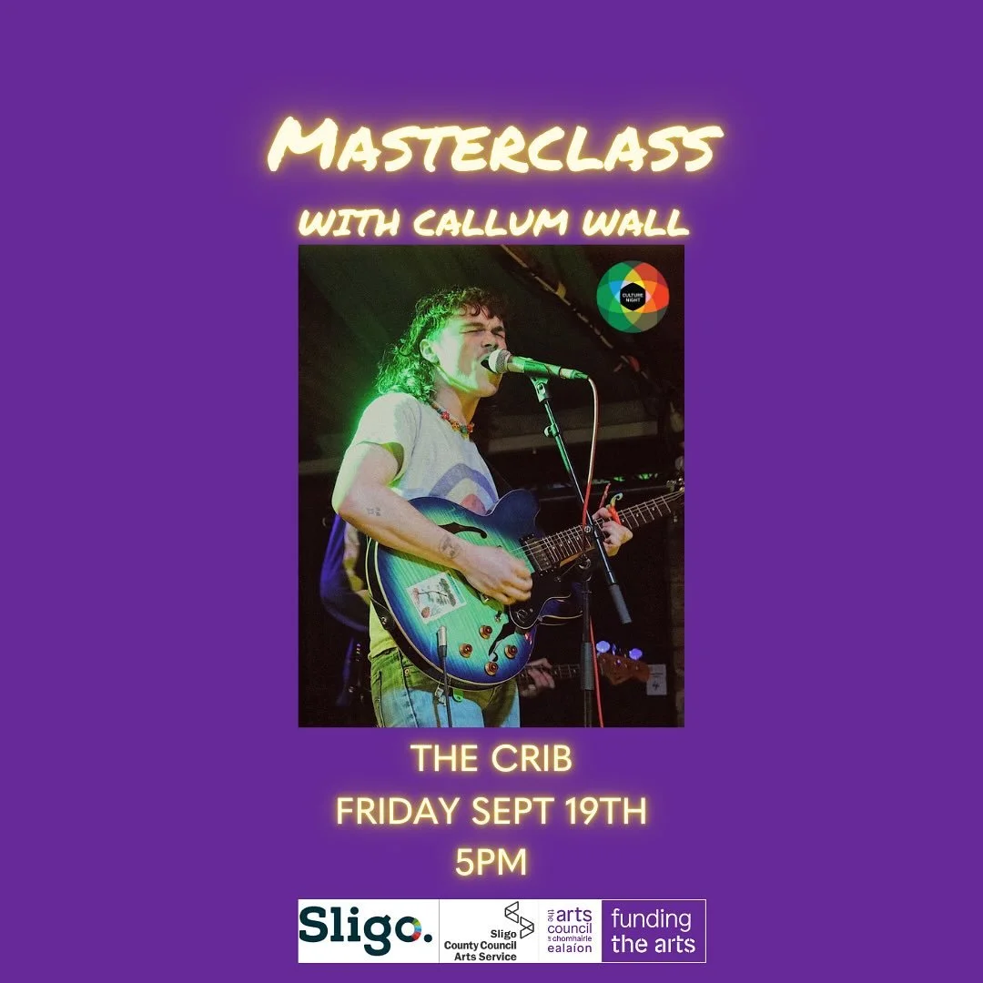 The TNA 25/26 year is nearly underway and we are starting off with a massive night at The Crib on Friday to celebrate Culture Night 💪

2 masterclasses will take place before our Open Mic event&hellip;
1. Songwriting with Callum Wall @ 5pm
2. Songwri