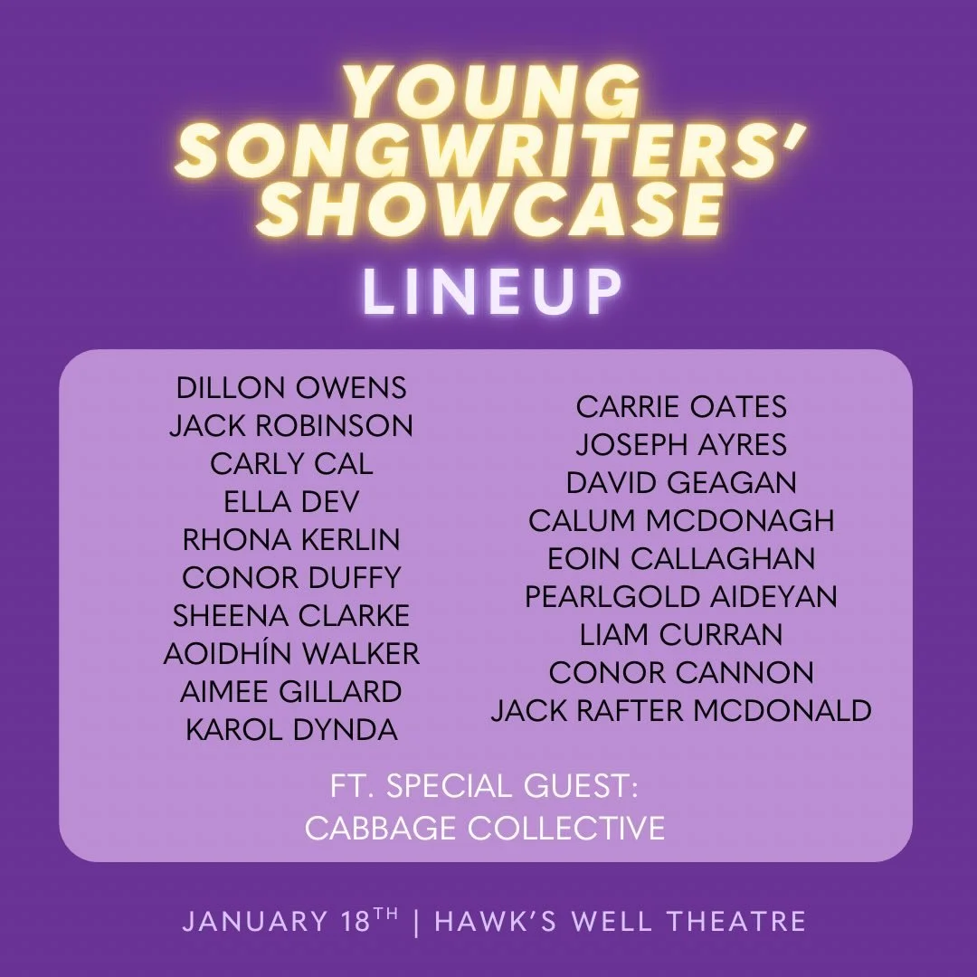 Tonight&rsquo;s the night 🙌

The Young Songwriters Showcase 2026 hits the stage at @hawkswelltheatre from 8pm.

Featuring 15 original songs written and performed by some of Sligo&rsquo;s finest young talent, this promises to be a special evening of 