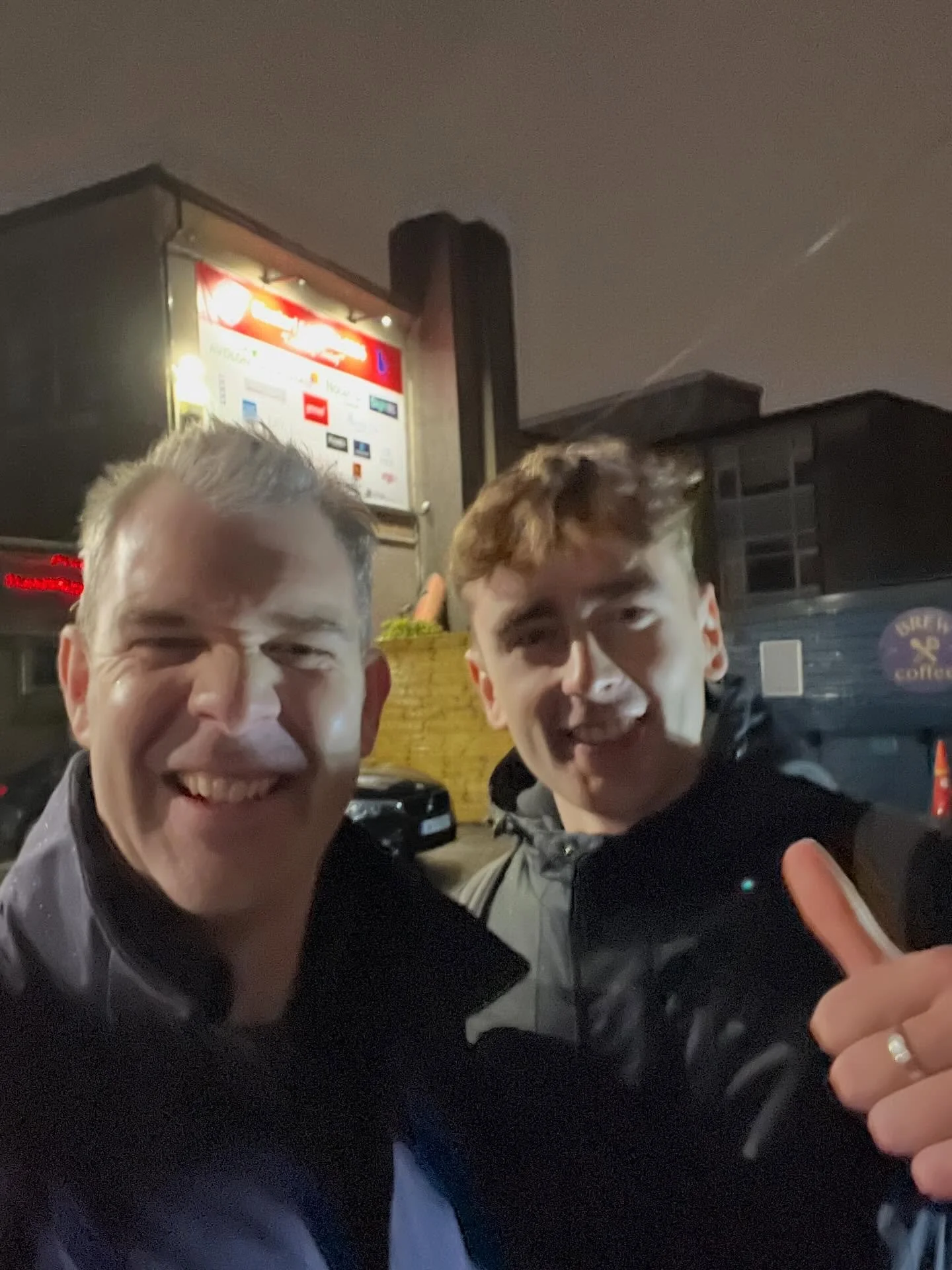 Dublin concerts finished up this evening!
And no storm is going to stop Paddy Keyes cycling out to Clontarf GAA Club to hear his fantastic students. One even played a version of Paddy&rsquo;s own song Serotonin.

And then in pic 2 there was a serious