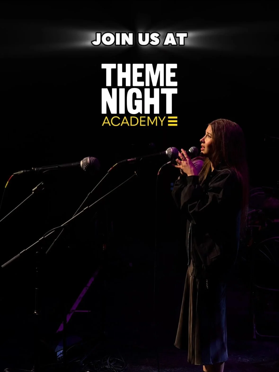 TNA 2026/2027 🎶

Secure your place at Theme Night Academy for 2026/2027 now!

After an incredible year of Teenage Theme Nights, Open Mics, Masterclasses and unforgettable performances, we&rsquo;re making next year bigger and better than ever before.