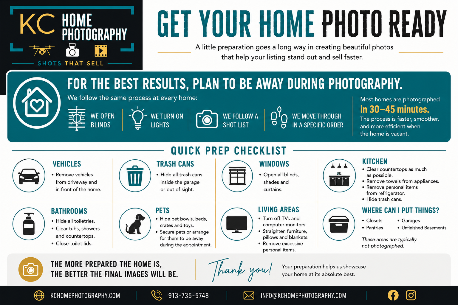 Prepare for your photography appointment
