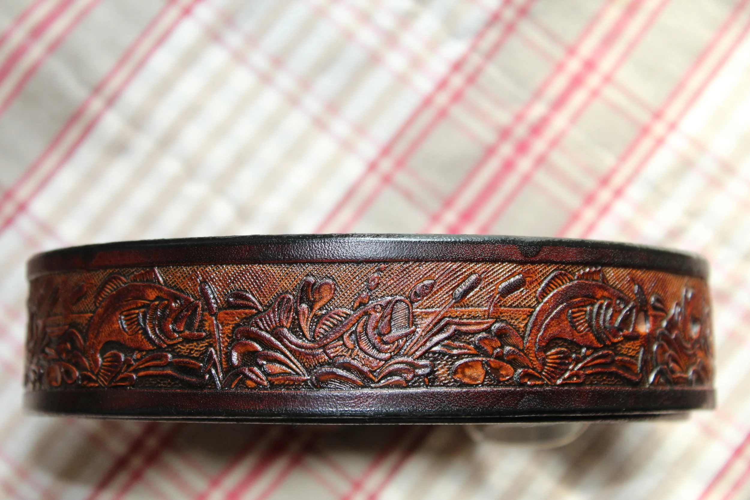 leather fish belt