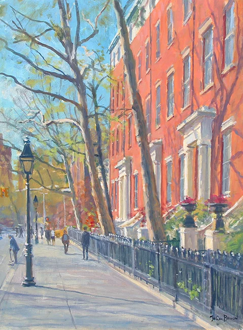 JULIAN BARROW Washington Square, New York Oil on canvas 16 x 12 inches (40.7 x 30.5 cm) SOLD