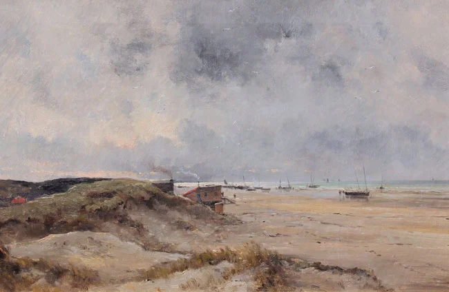 MARIE JOSEPH LEON CLAVEL (IWILL) Dunes de Flandre (1899) Oil on canvas 21½ x 32 inches (54.5 x 81.2 cm) SOLD