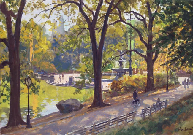 JULIAN BARROW Bethesda Fountain, Central Park, New York Oil on canvas 14 x 20 inches (35.6 x 50.8 cm) SOLD