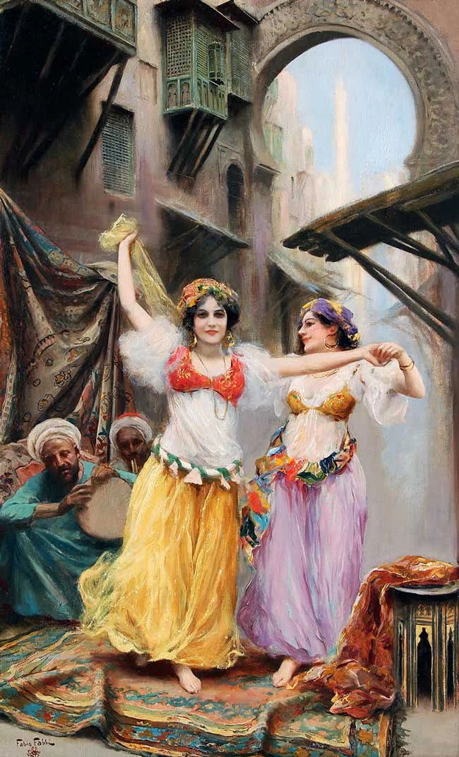 FABIO FABBI Two Dancers Oil on canvas 29½ x 18 inches (75 x 46 cm) SOLD