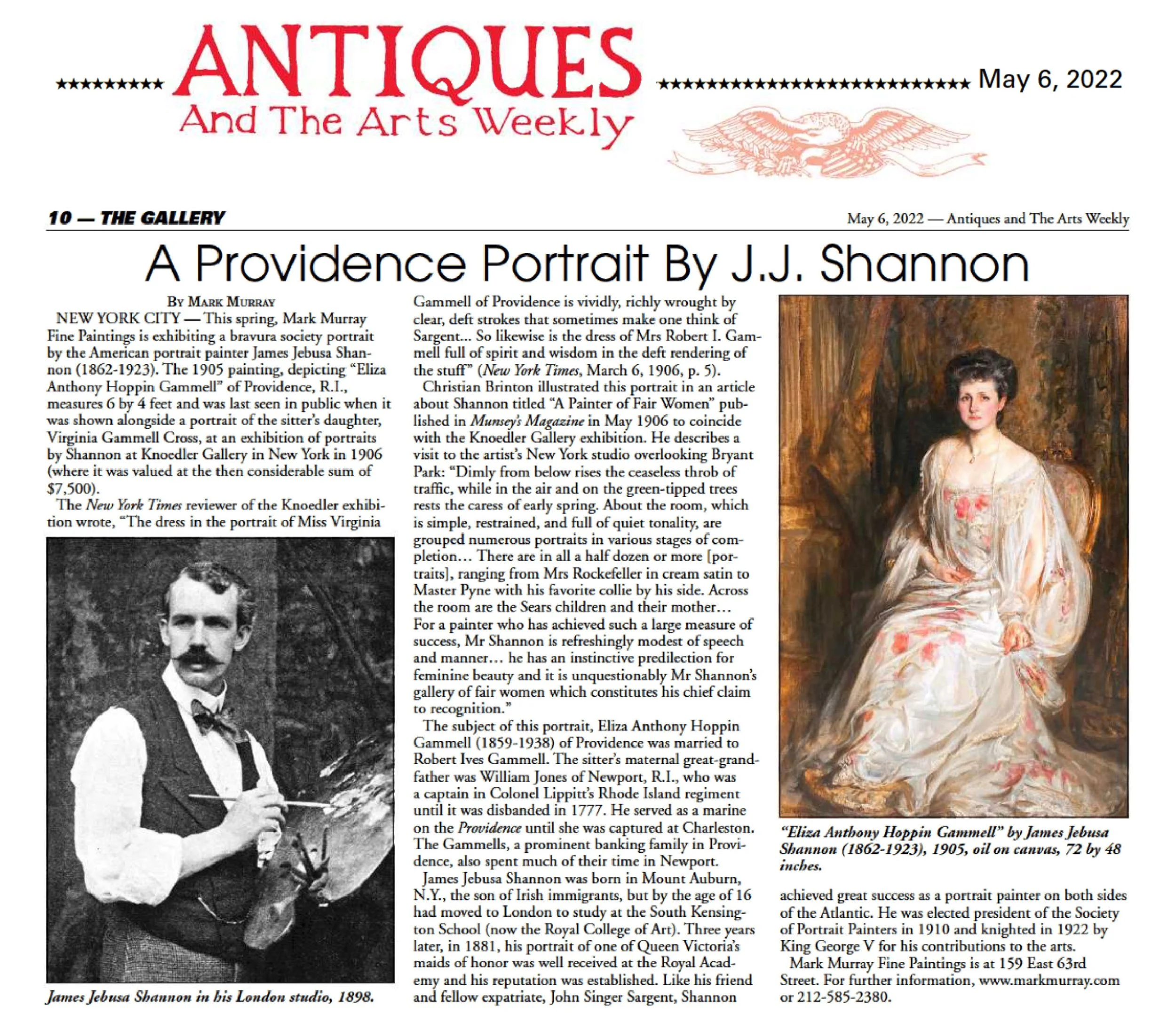 A Providence Portrait by J.J. Shannon