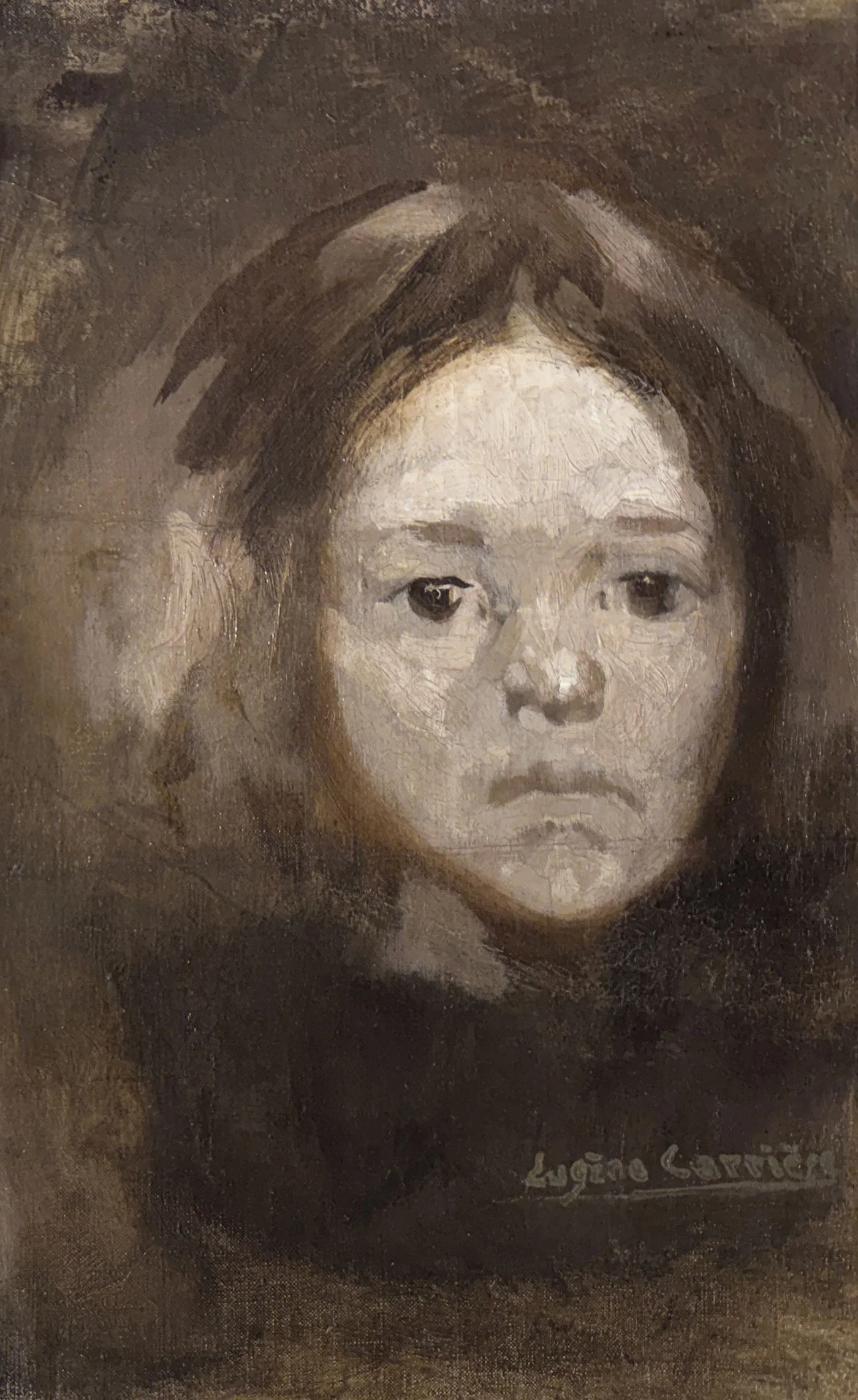 Eugene Carriere | Portrait of Elise Carriere