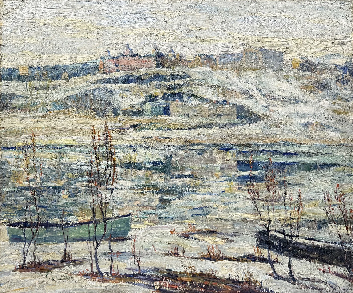 Ernest Lawson | Winter Scene Harlem River