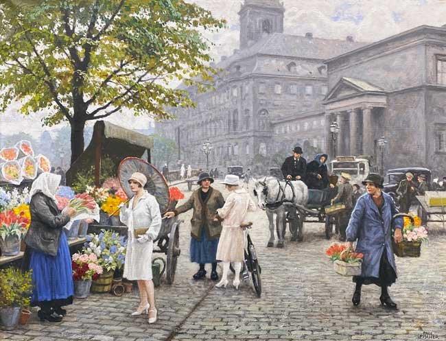 PAUL FISCHER PAINTINGS FOR SALE | Mark Murray Fine Paintings