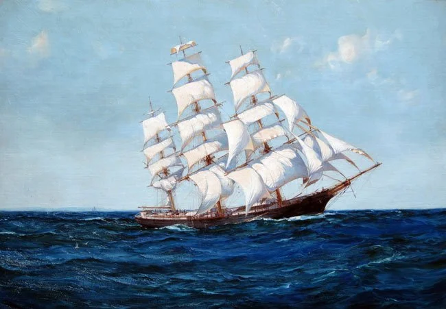Montague Dawson | United States Clipper Ship Winona
