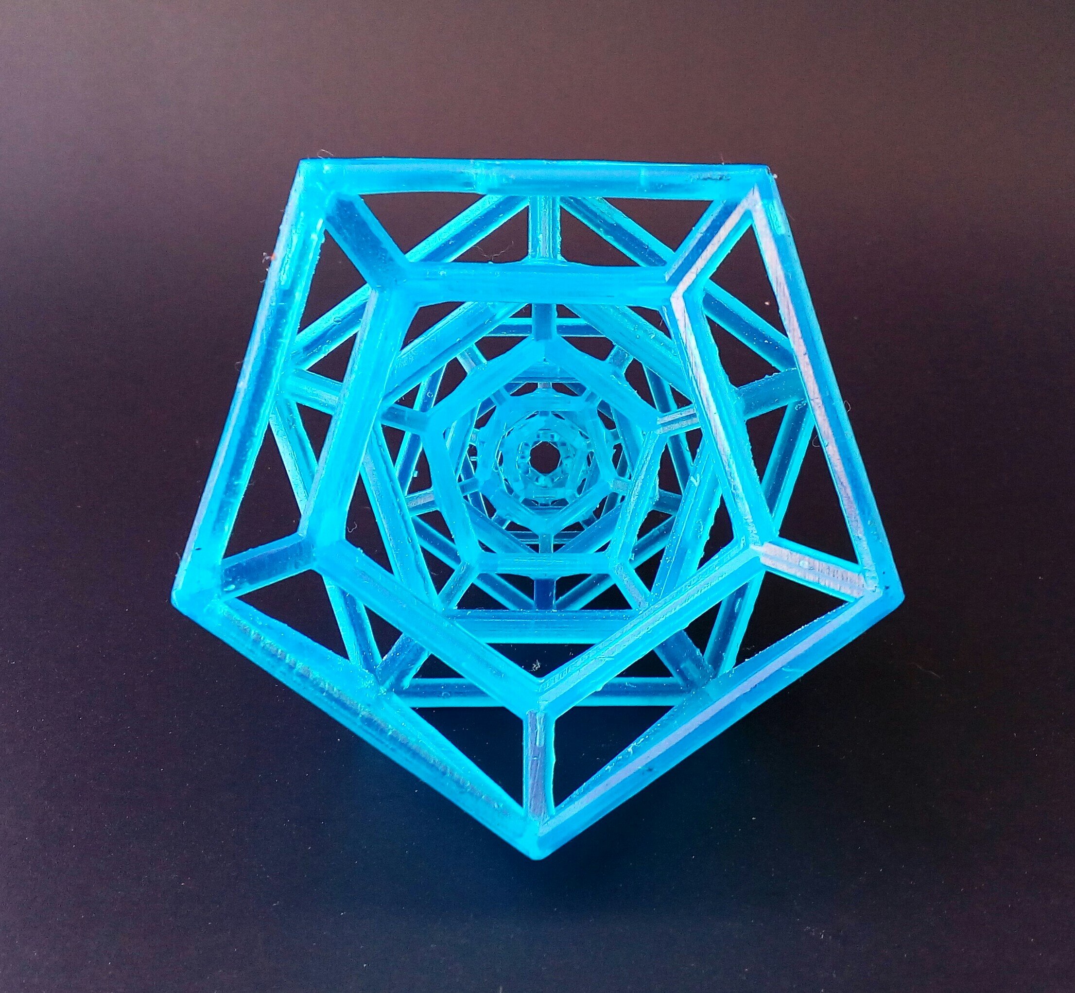 Blue MandalaScope Frame - 3” X 3” X 4” 