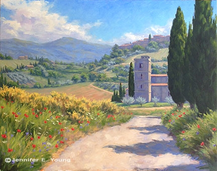 The Path to Sant' Antimo