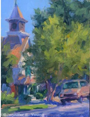 "Morning in Eastport", Oil on canvas, 6x8"
