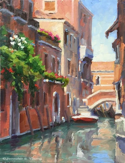 "La Serenissima", Oil on linen, 12x9"