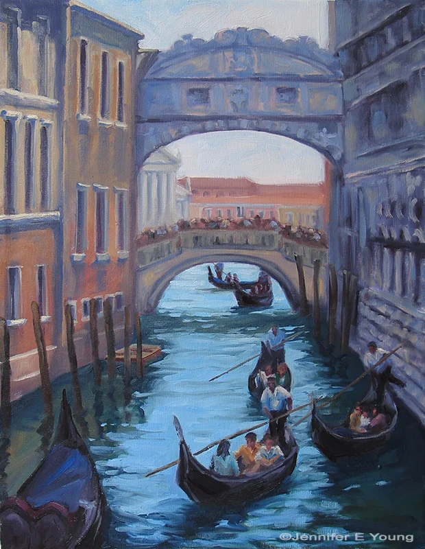 "Bridge of Sighs", Oil on linen, 24x18"