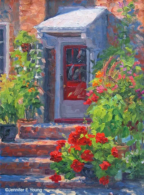The Cook's Garden, Oil on Canvas, 16x12"