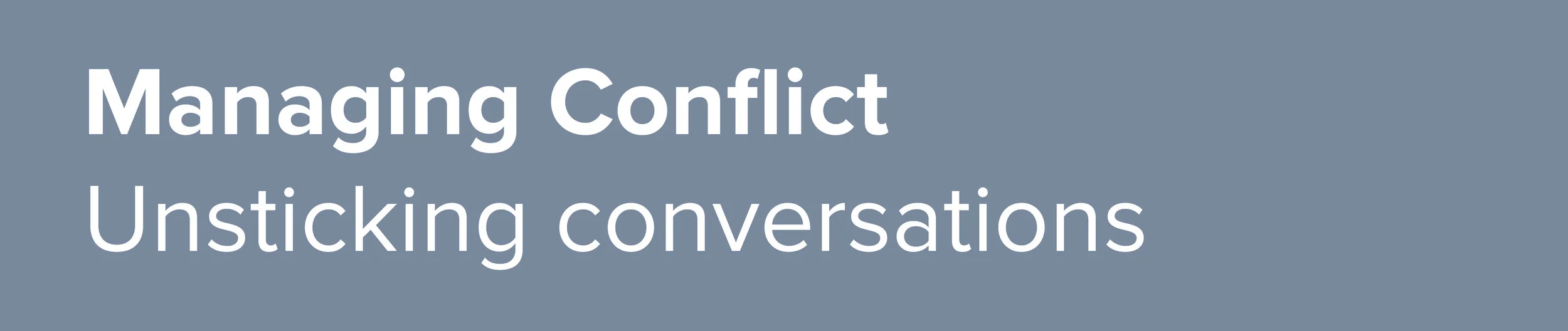 Learn how to manage conflict on a one-on-one basis as well as managing conflict between members of your team. Learn communication and process techniques to be able to handle any conflict.