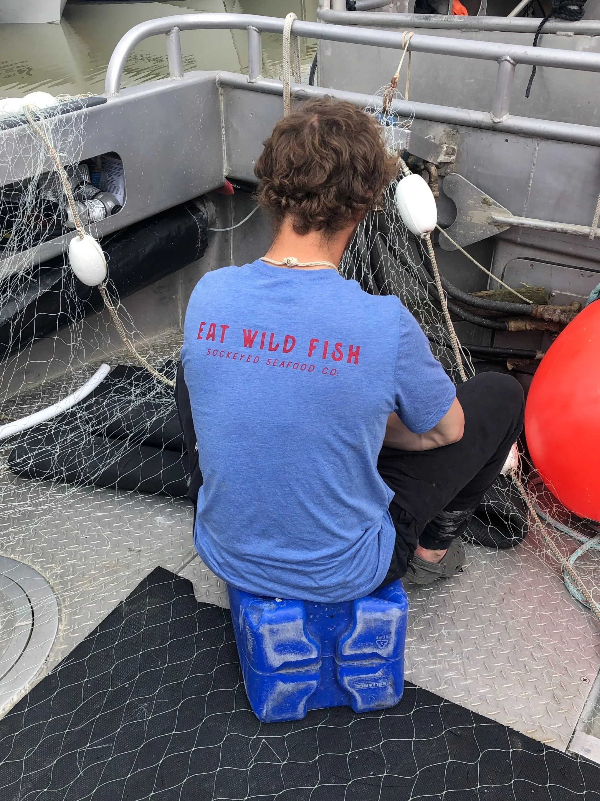EAT WILD FISH TSHIRT  (back)