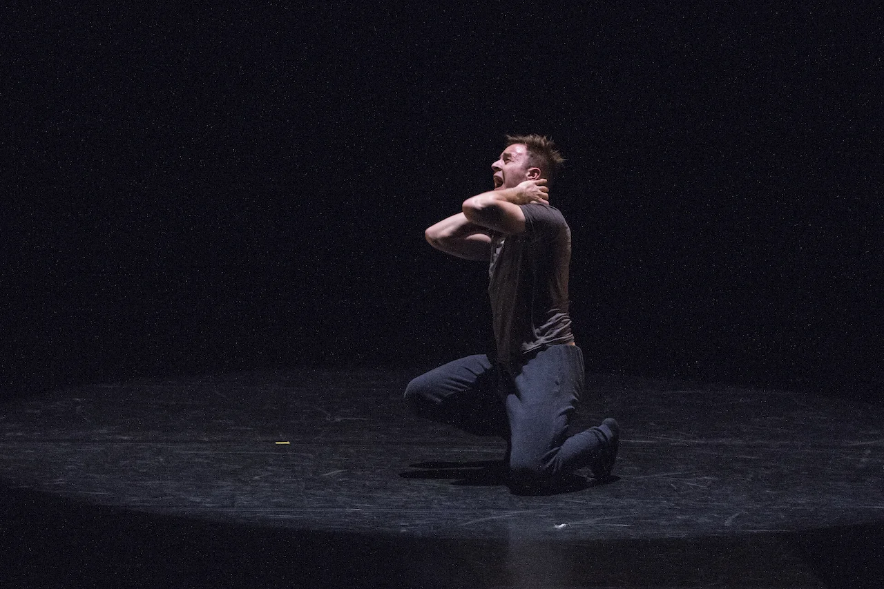 University of Oregon dance student in Darion Smith’s Game Change at ACDA Conference. Photo by Pam Cressall