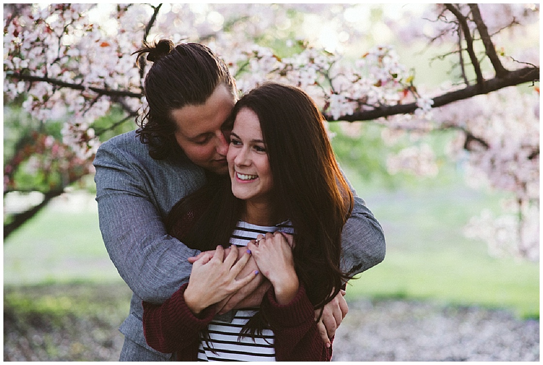 Cherry Blossom Engagement Session | Indigo Lace Collective | Joy Wed blog | http://www.joy-wed.com