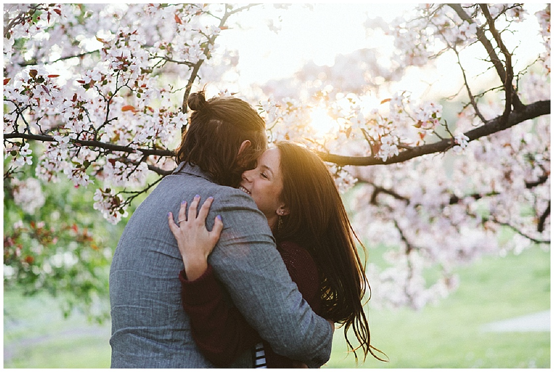 Cherry Blossom Engagement Session | Indigo Lace Collective | Joy Wed blog | http://www.joy-wed.com