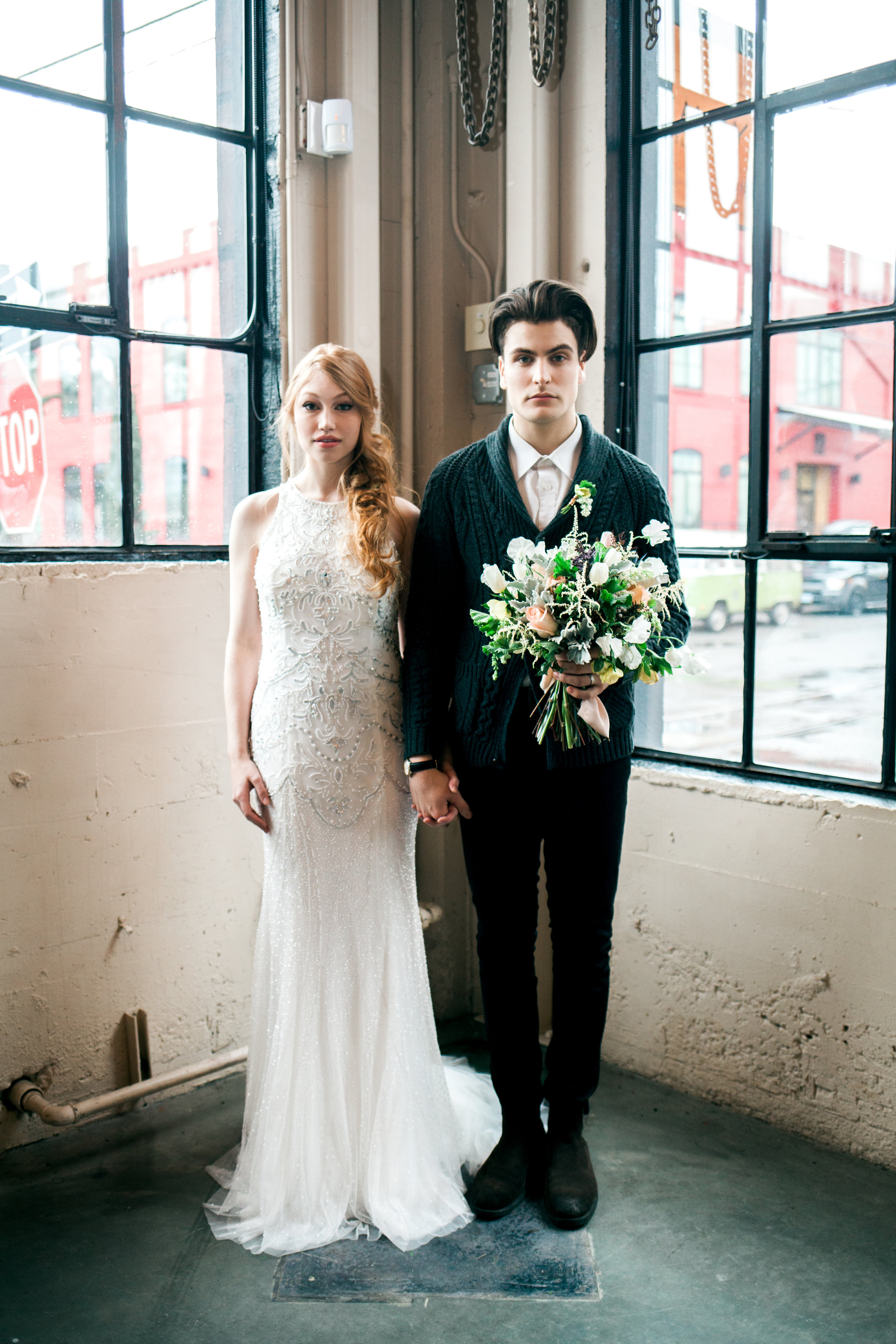 Industrial Wedding Inspiration | Mylyn Wood Photography | Joy Wed | http://www.joy-wed.com