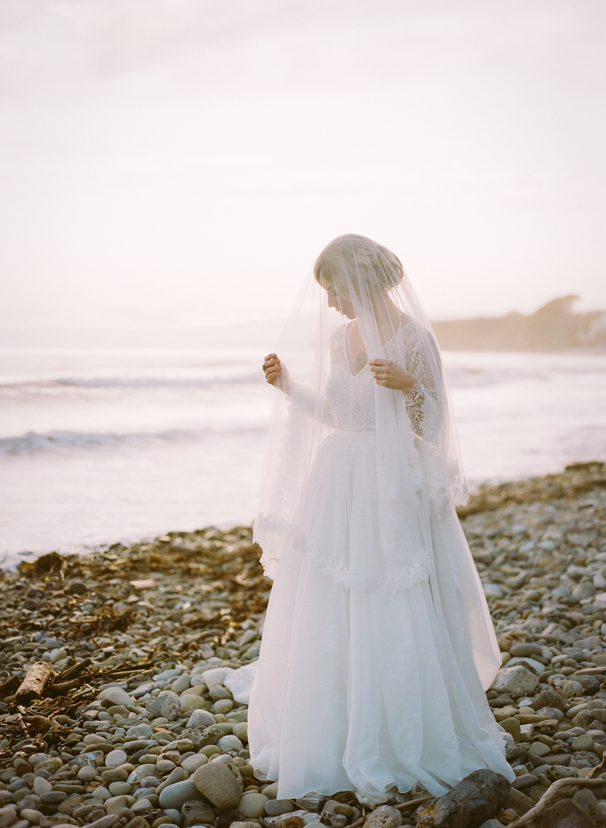 Ellwood Bluffs Bridal Session | California Photographer | Wedding Inspiration | Taken by Sarah | Burgundy Bridal Bouquet | Ethereal Bride | Joy Wed | Fine Art Wedding Blog
