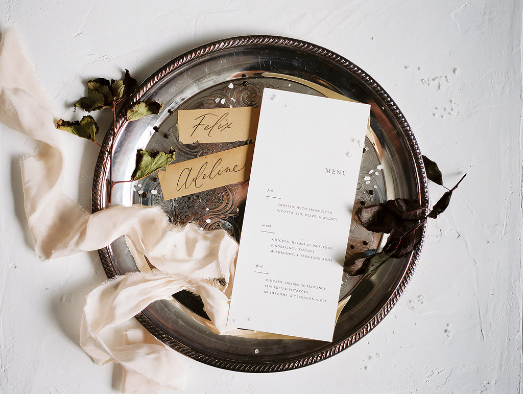 Moody Victorian Wedding Inspiration | When She Knew Photography | Brown and Beige Wedding | Fine Art Wedding | Joy Wed | Wedding Calligraphy
