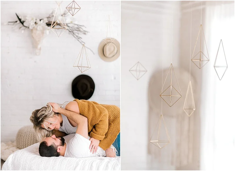 Bohemian In-Home Engagement | Barbara Rahal Photography | Edmonton Wedding Photographer | Joy Wed | Canadian Wedding Blog | Canmore Wedding Planner | Stacey Foley Design