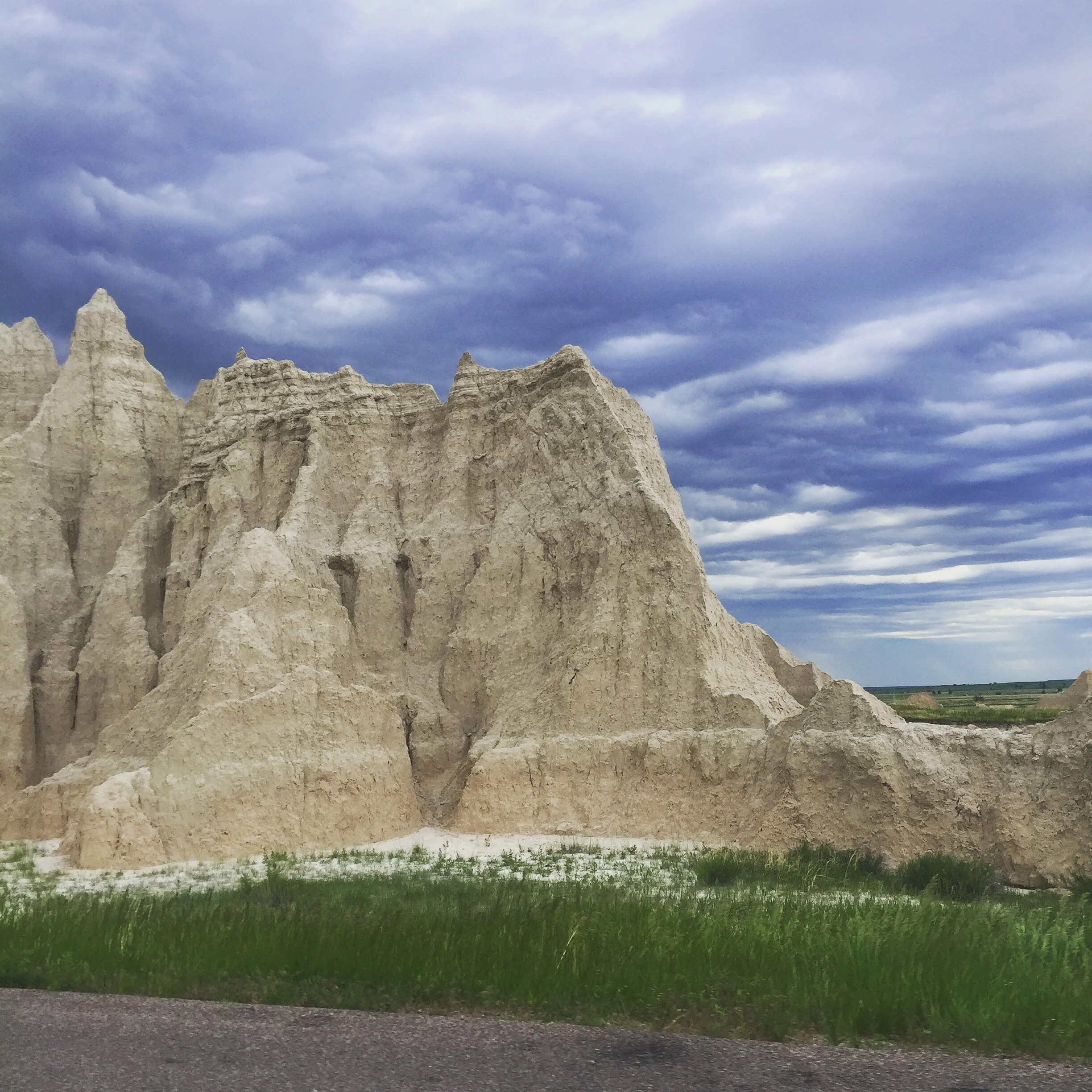 pulling into Badlands