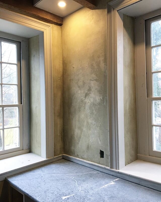 More from the finished kitchen walls in Carversville, Pa. 
#plasteringlife #kitchendesign
