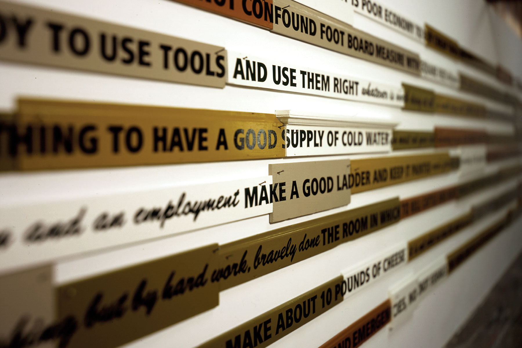 Inventive men (detail of signboards) 2003