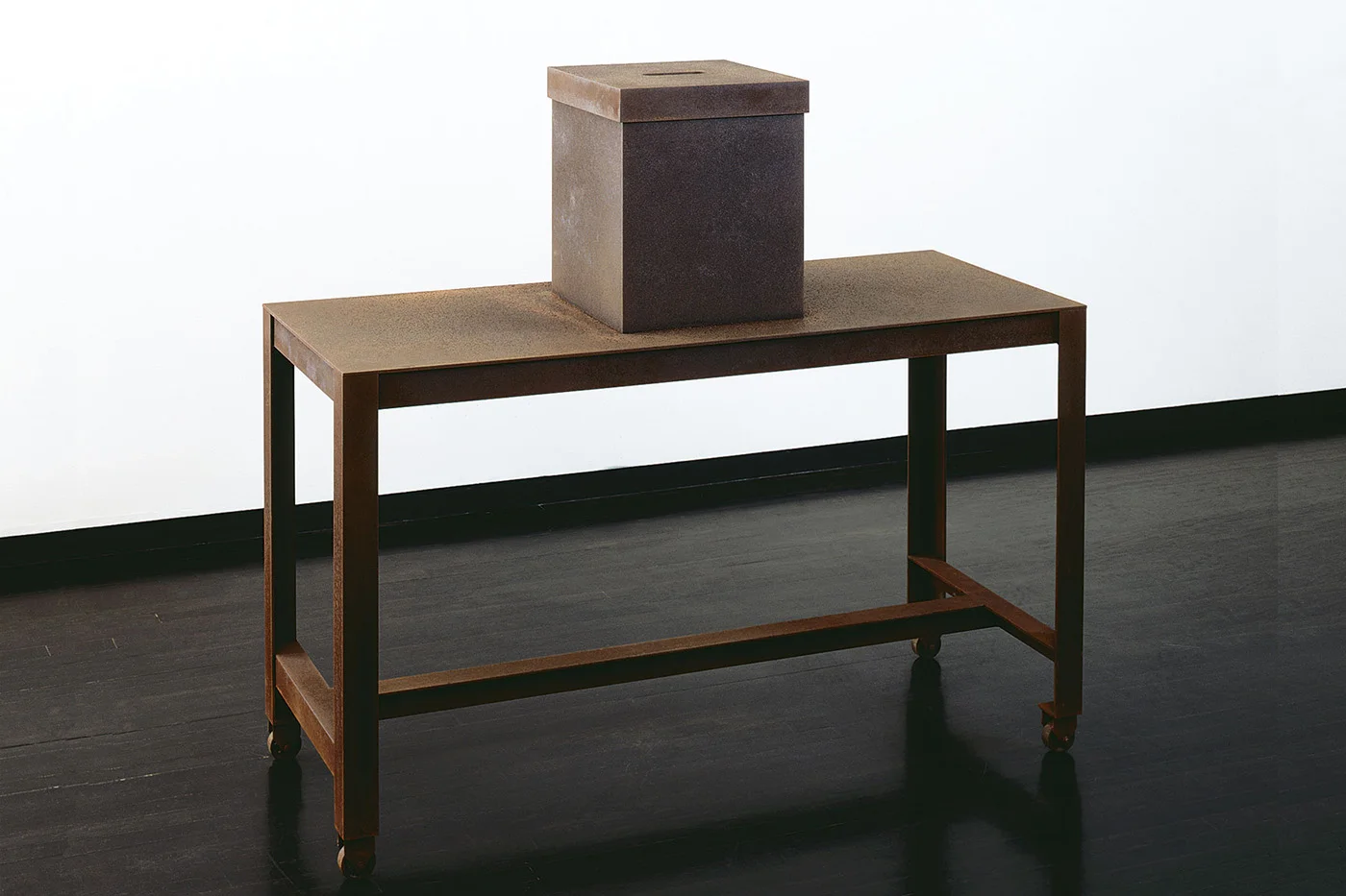 covenant 2003 welded and rusted steel 57 x 60 x 24 inches