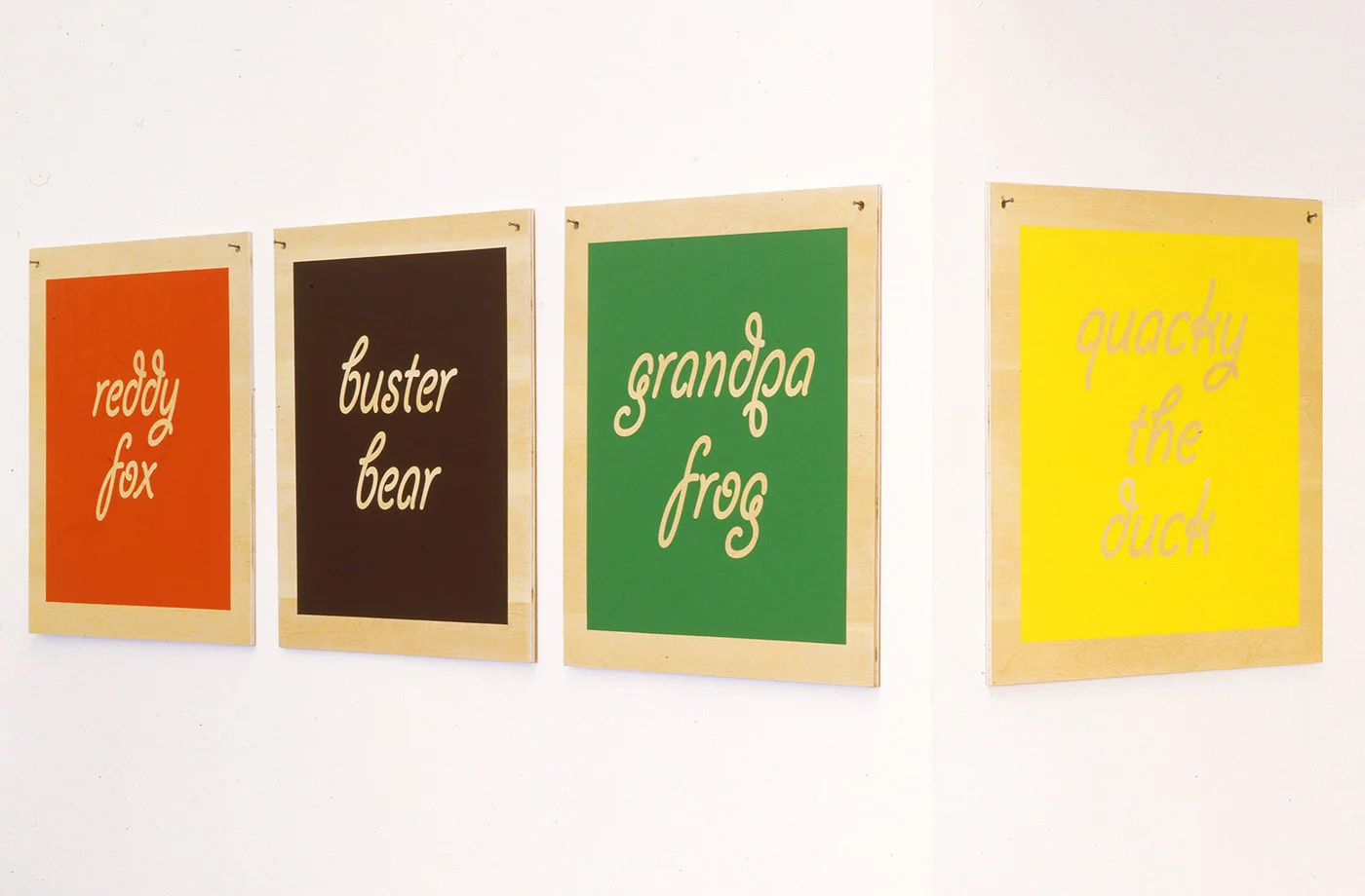 Mrs. Peter (detail) 2003 enamel paint on pine plywood, twenty panels 36 x 36 x .5 inches each