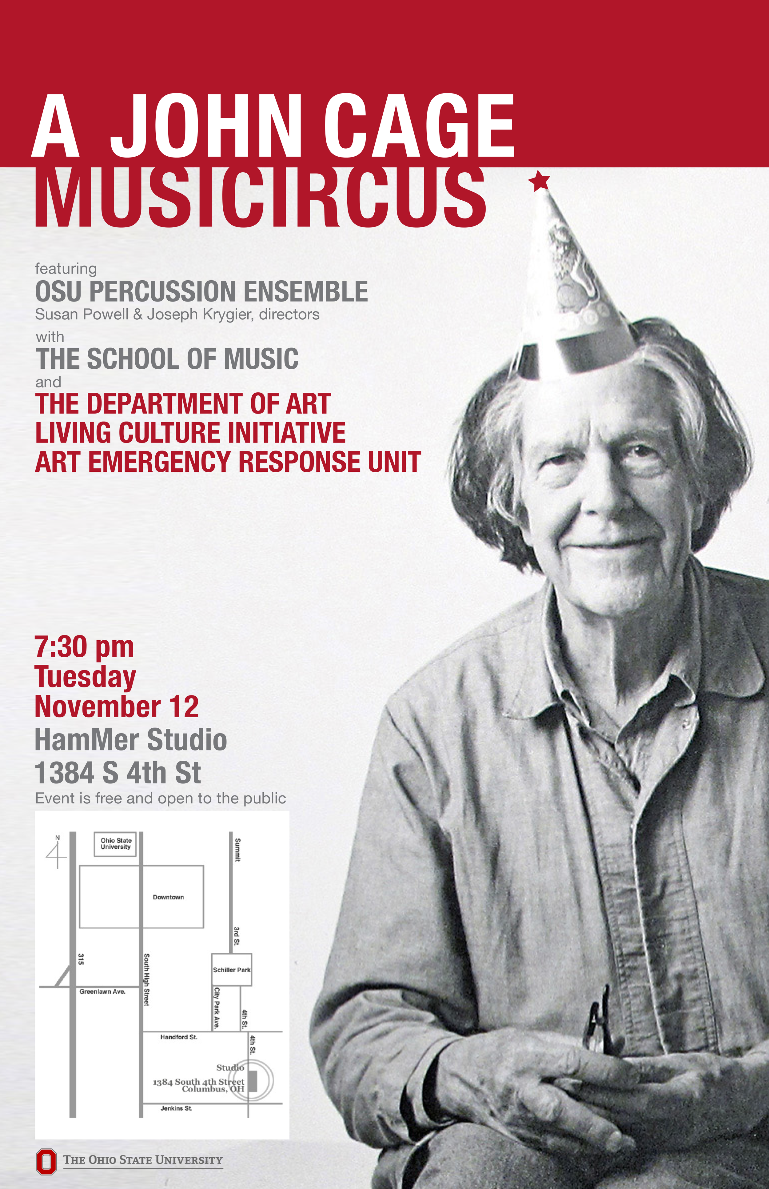 Poster for seminar action with Department of Music, fall 2013